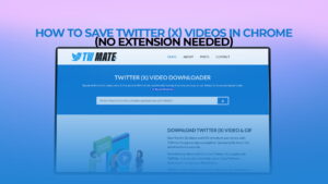 How to Save Twitter (X) Videos in Chrome (No Extension Needed)
